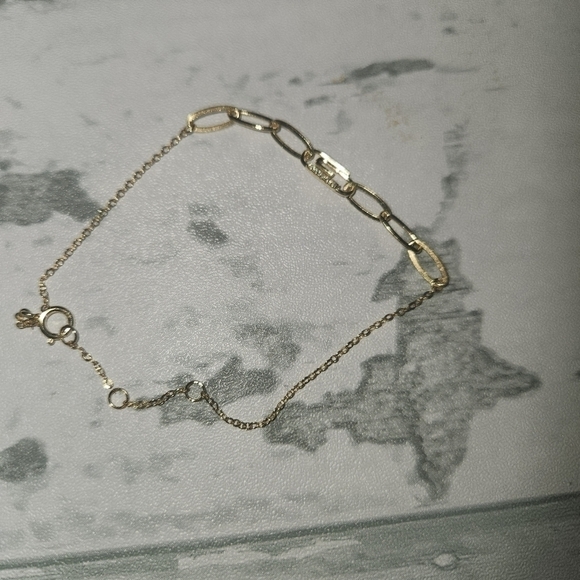 NWT Pavé Safety Pin Paperclip Bracelet By Adina Eden - Picture 4 of 7